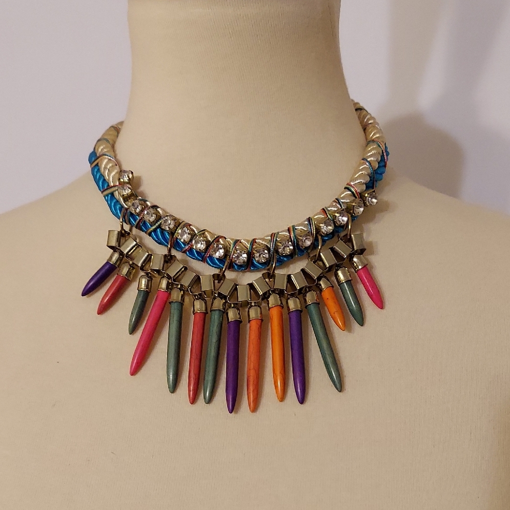 ‼️3 for $20‼️  Vibrant Multi-color Statement Necklace